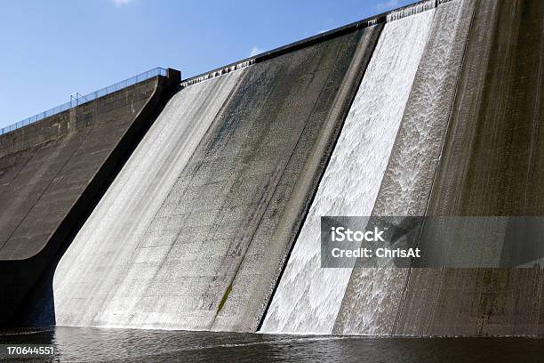 Llys Y Fran Reservoir Dam Overflow Stock Photo - Download Image Now - Dam, Reservoir, Spillway