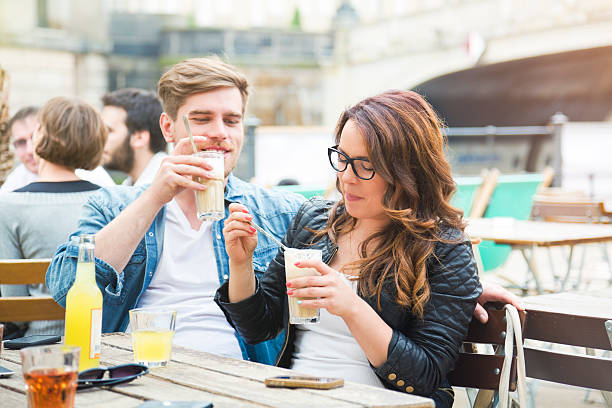 istock Young couple enjoying coffee. 170646099