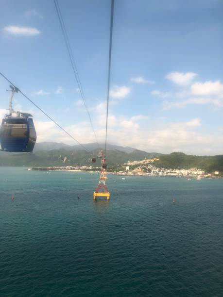 istock cable car across the river. beautiful view 1706469813