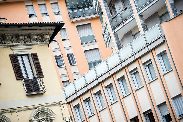 Building exteriors in Italy, modern vs old