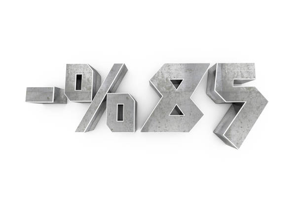 istock 85% discount metal text isolated on white 1706502416