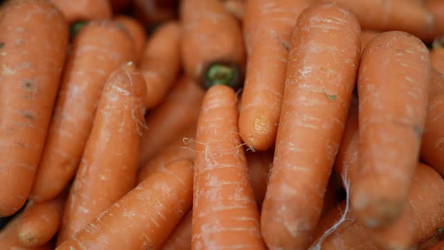 Close-up of a pile of carrots