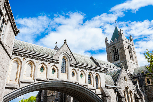 Dublin, Ireland - May 22, 2016. Christ Church Cathedral in downtown Dublin the capital of Ireland.