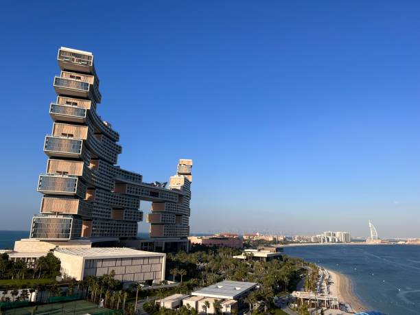 istock Jumeirah palm panorama, sunset, Dubai 1706583743