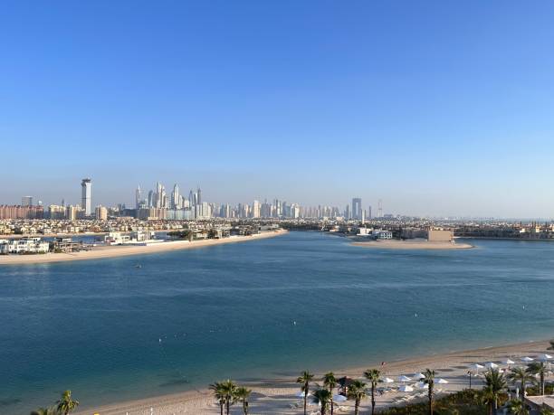 istock Jumeirah palm panorama, sunset, Dubai 1706583751