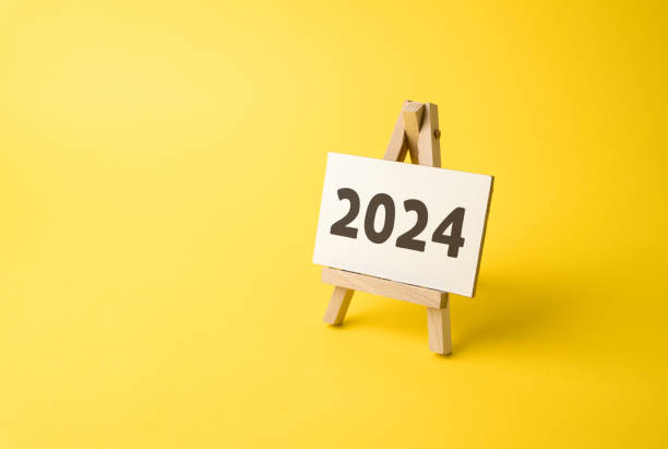 istock Stand with 2024 inscription. 1706589541