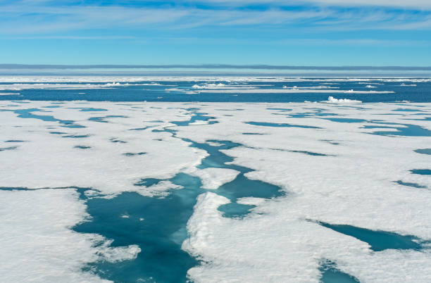 istock Vibrant Blues in the Melting Pack Ice 1706601444