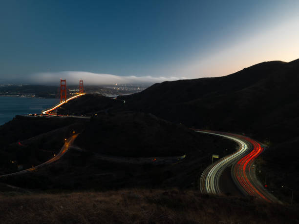 istock Golden Gate Bridge at Night -  San Francisco, California 1706613844
