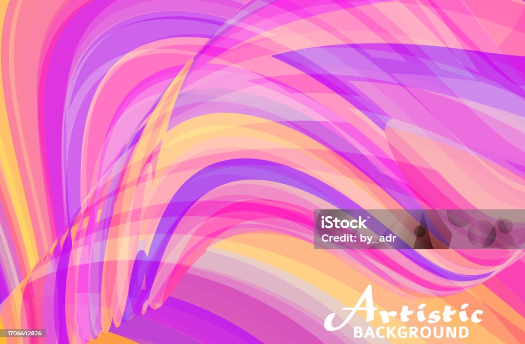 Graphics Multicolor Multicolor Artistic Background With Whirl Vector Graphics Stock ...
