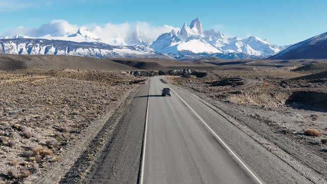 Famous Ruta 40 At El Chalten In Patagonia Argentina.