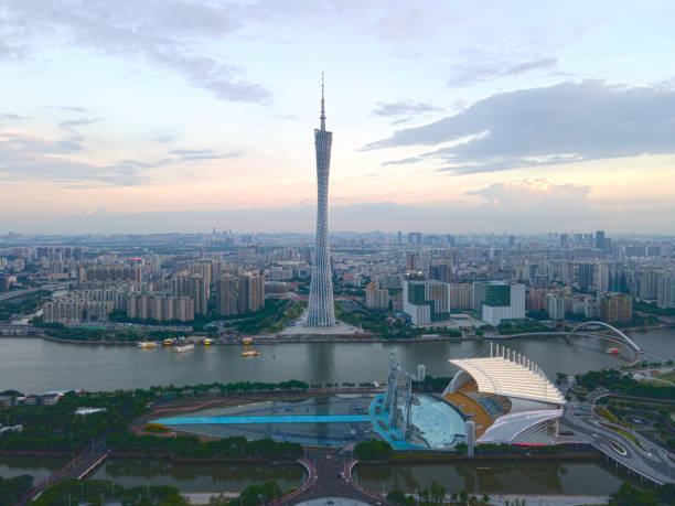 istock Guangzhou city skyline with Canton Tower 1706667718