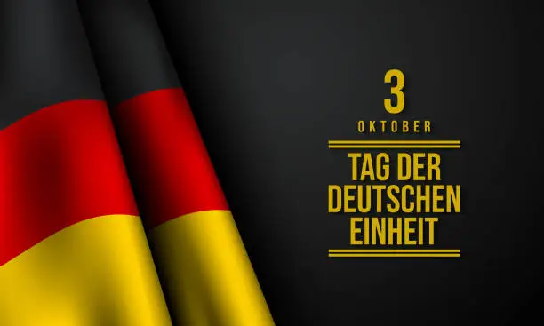 Vector illustration of German Unity Day Background Design.