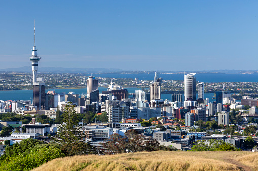 Downtown Auckland in New Zealand