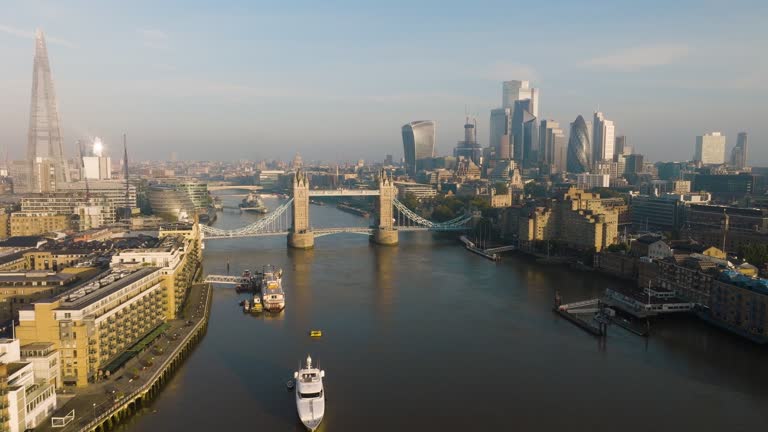 Epic Aerial Views of London's Iconic Skyline At Daybreak