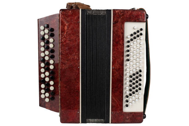 istock Small retro bayan (accordion). Folk musical instrument. 1706905514