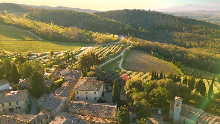 Fonterutoli, tuscan medieval town in Chianti