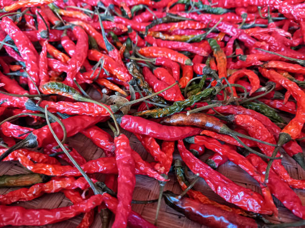 istock Collection of red chilies. 1706963453