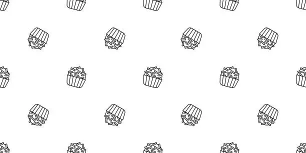 Vector illustration of Line sweet brigadeiro pattern design