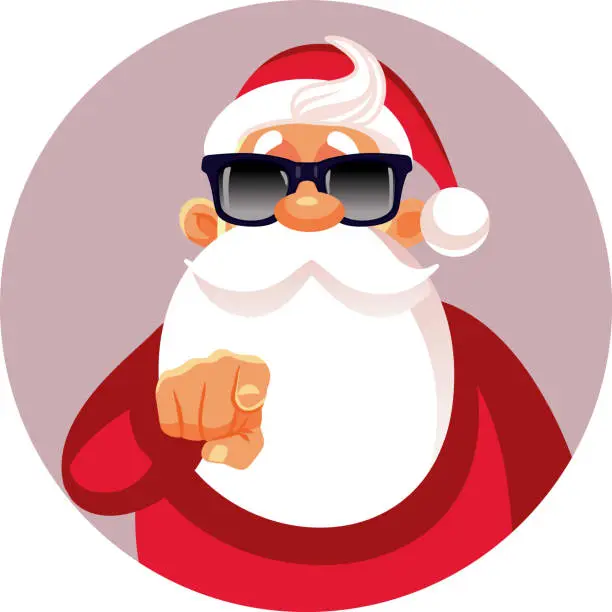 Vector illustration of Santa Claus Wants You for Christmas Poster Design Illustration