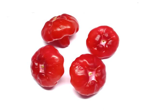 istock Guavas on the white background 1707162760