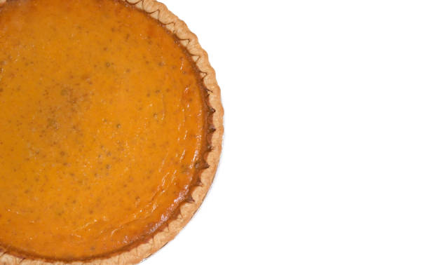 istock homemade pumpkin pie isolated on white ground with copy space from above 1707264471