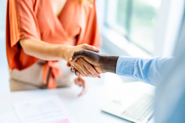 istock Business people shaking hands during meeting 1707277335