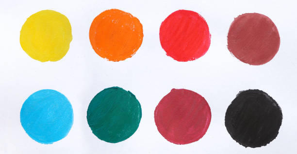 istock Watercolor hand drawn seamless circle on paper drawing background. hand drawing 1707292185