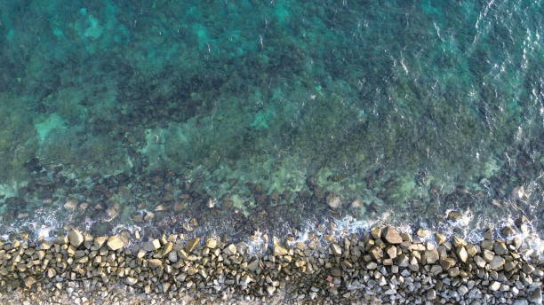 istock aerial view of pebble beach with blue sea 1707320656