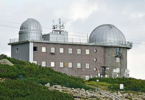 Building of the astronomical observer in the Tatra mountain, Slovakia