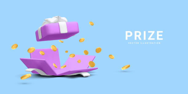 istock 3d realistic open gift box and falling gold coins.  Concept for cryptocurrency bonus. You win prize. Vector illustration 1707387630