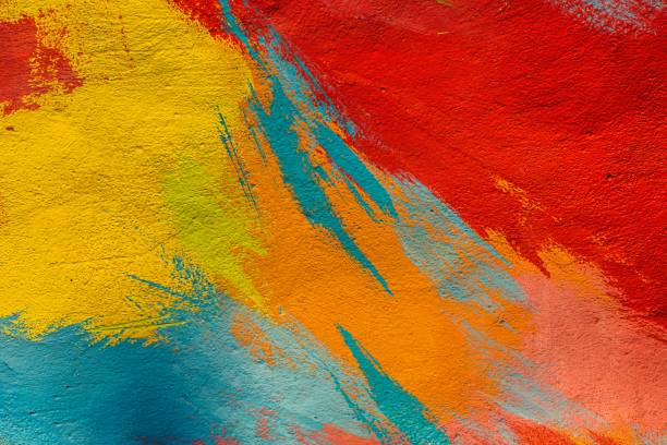 istock Textured plaster and paint background to create a background or textures for the design of a beautiful grunge background. Panoramic abstract decorative background. Wide-angle wallpaper with a rough stylized mystical texture with space to copy the design. 1707391514