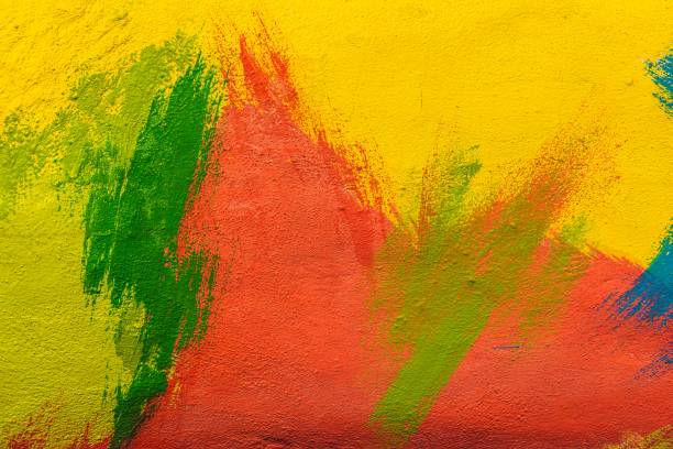 istock Textured plaster and paint background to create a background or textures for the design of a beautiful grunge background. Panoramic abstract decorative background. Wide-angle wallpaper with a rough stylized mystical texture with space to copy the design. 1707392612