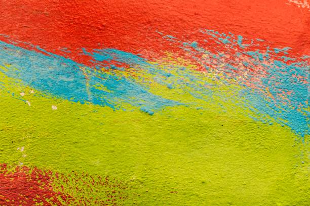 istock Textured plaster and paint background to create a background or textures for the design of a beautiful grunge background. Panoramic abstract decorative background. Wide-angle wallpaper with a rough stylized mystical texture with space to copy the design. 1707393205
