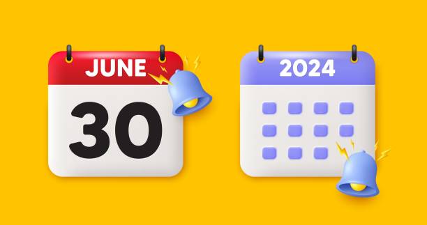 istock 30th day of the month icon. Event schedule date. Calendar date 3d icon. Vector 1707486012