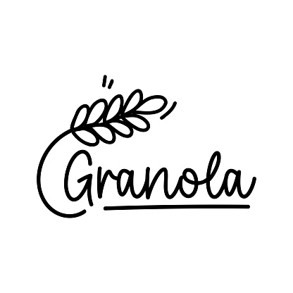 Granola Badge Design. Organic Product, Healthy Lifestyle