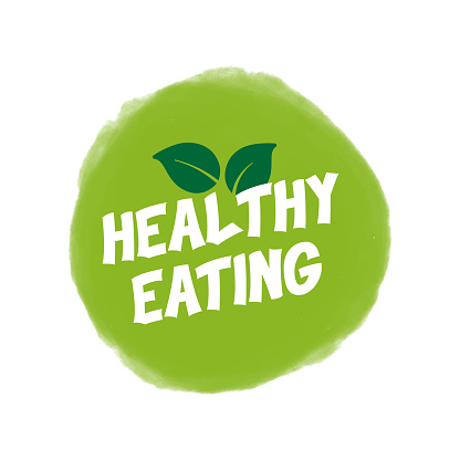 Healthy Eating Badge Design. Organic Product, Healthy Lifestyle
