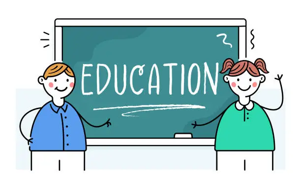 Vector illustration of Education Illustration.