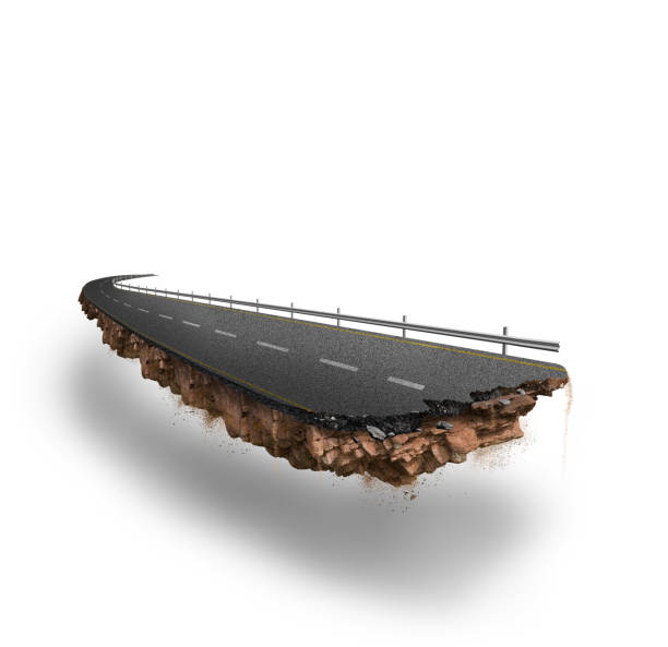 istock 3d illustration of asphalt background texture with some fine grain with road line on white 1707712145