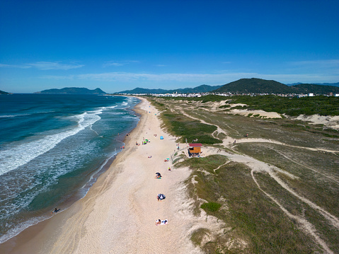 Campeche Beach on the island of Santa Catarina in south of Brazil