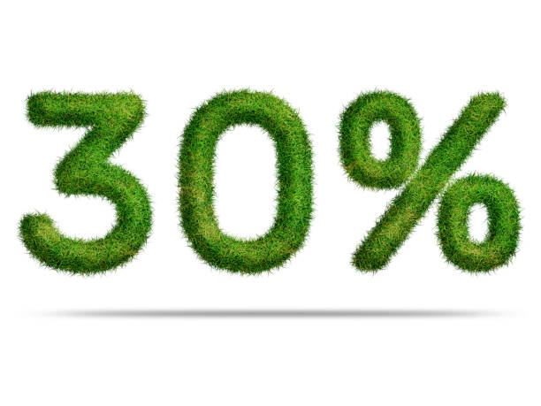 istock 30 percent with green grass for special offer discount sale concept 1707789841