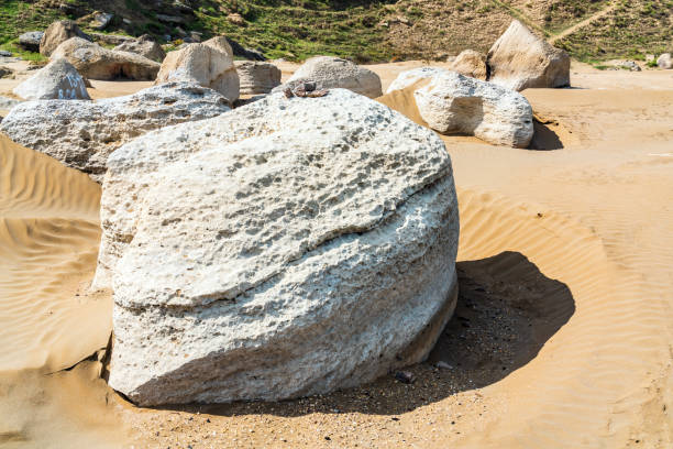 Free Stock Photo of Large Rocks on Sandy Beach | Download Free Images ...