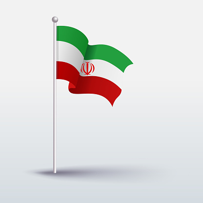 Waving Flag of Iran