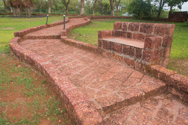 istock Pathway of stones in the garden 1707826623