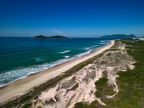 Campeche Beach on the island of Santa Catarina in south of Brazil