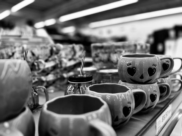 istock Hallowe’en themed cups on a retail display 1707834407