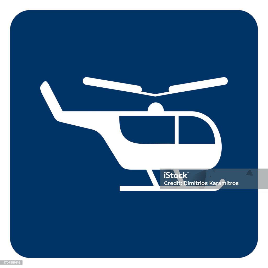 Helispot Sign Heliport Location Sign Stock Illustration - Download Image Now ...