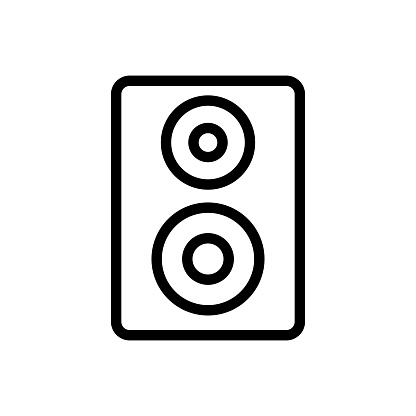 Speakers and Technology Equipment Line Icon