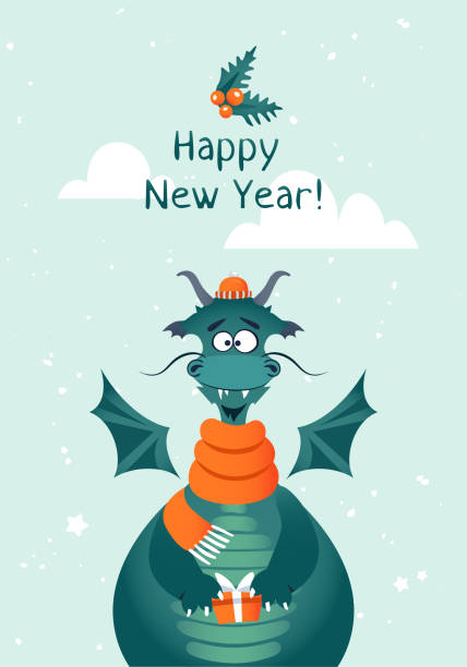 istock Chinese new year 2024 with green dragon 1707945256