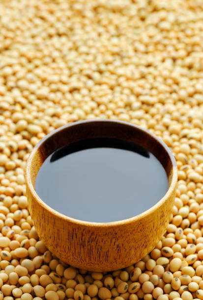 istock soy sauce in bowl on dry soybeans as background 1707964083