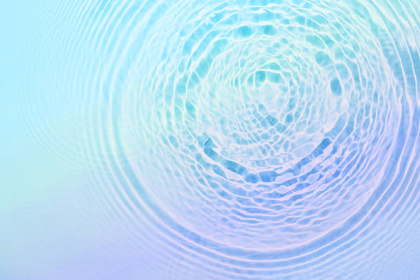istock The texture of water on a blue background. 1707981179